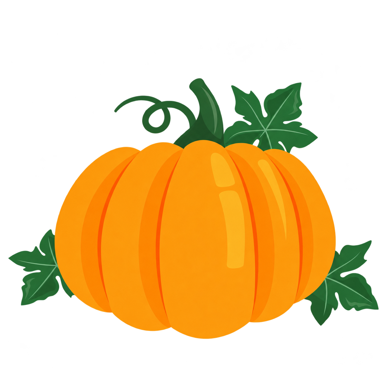 Una enorme calabaza naranja