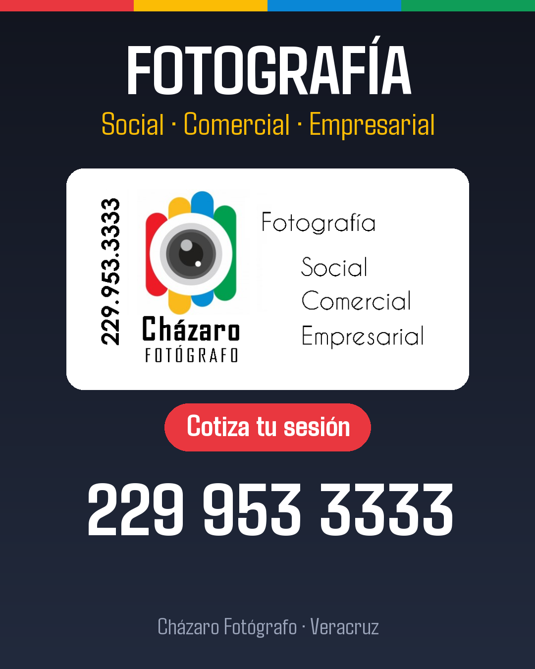 Anuncio para feed de Cházaro Fotógrafo